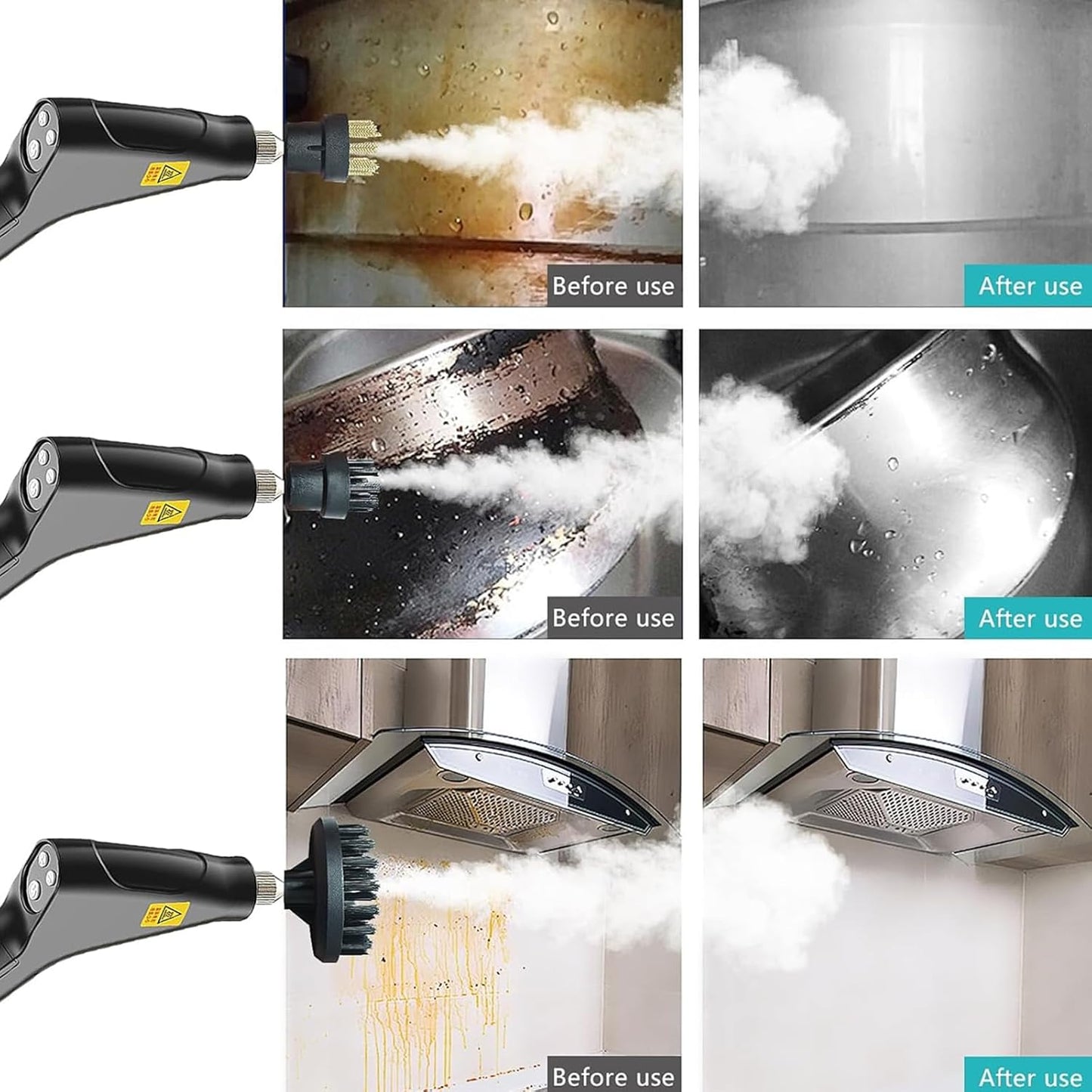 Handheld 2500W Steam Cleaner High Temperature Pressurized