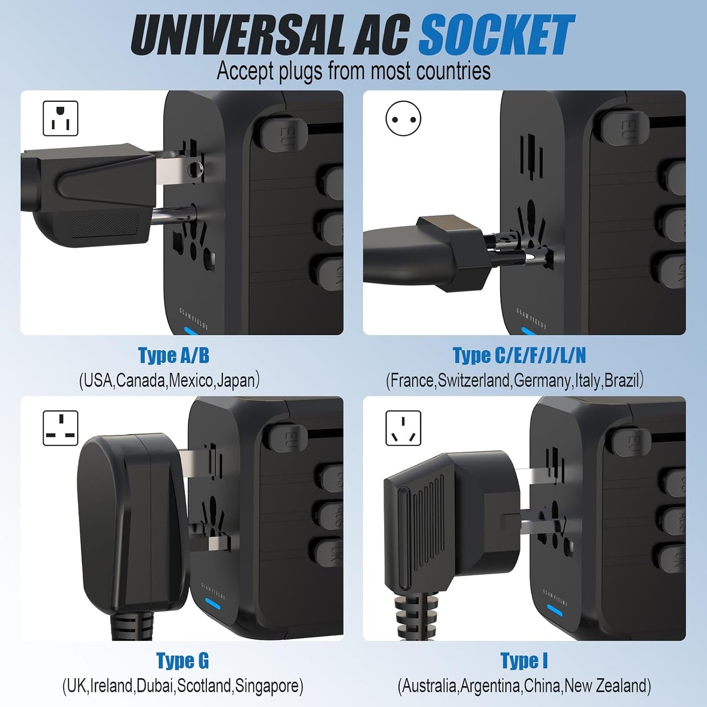 Universal International Travel Adapter
