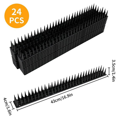 24 PCS Heavy Duty Outdoor Bird Deterrent Bird Spikes 10M