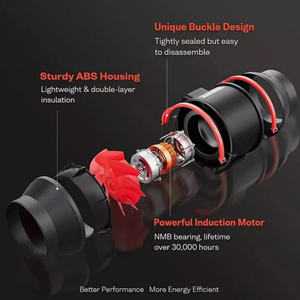 6inch inline Duct Fan with Controller