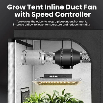 6inch inline Duct Fan with Controller