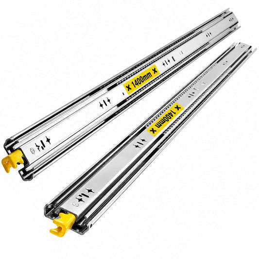 1400mm Drawer Slide Runners Locking Rails
