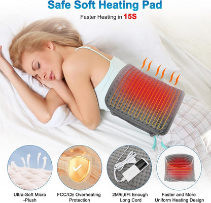 Electric Heating Pad – Adjustable Heating Pad Waist Belt