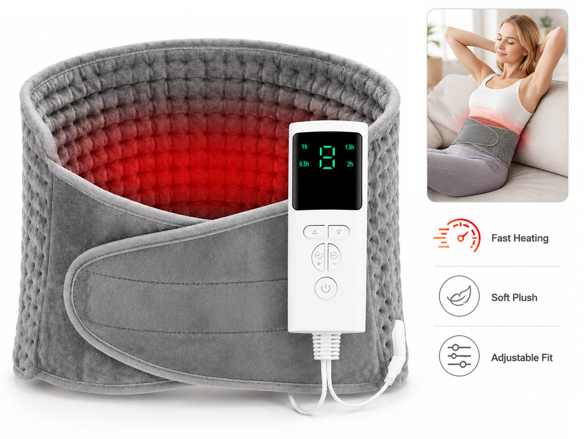 Electric Heating Pad – Adjustable Heating Pad Waist Belt