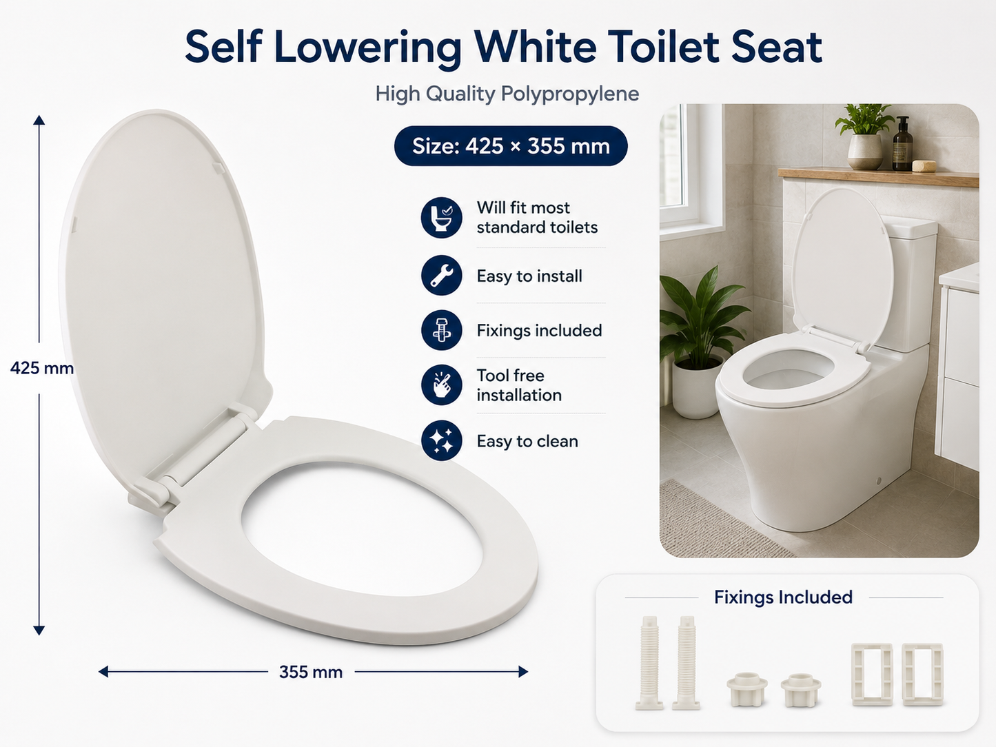 Toilet Seat Soft Slow Close