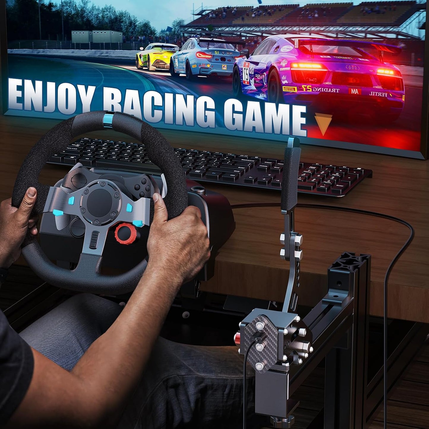 PC Xbox PS5 USB Gaming Handbrake for Logitech Wheel