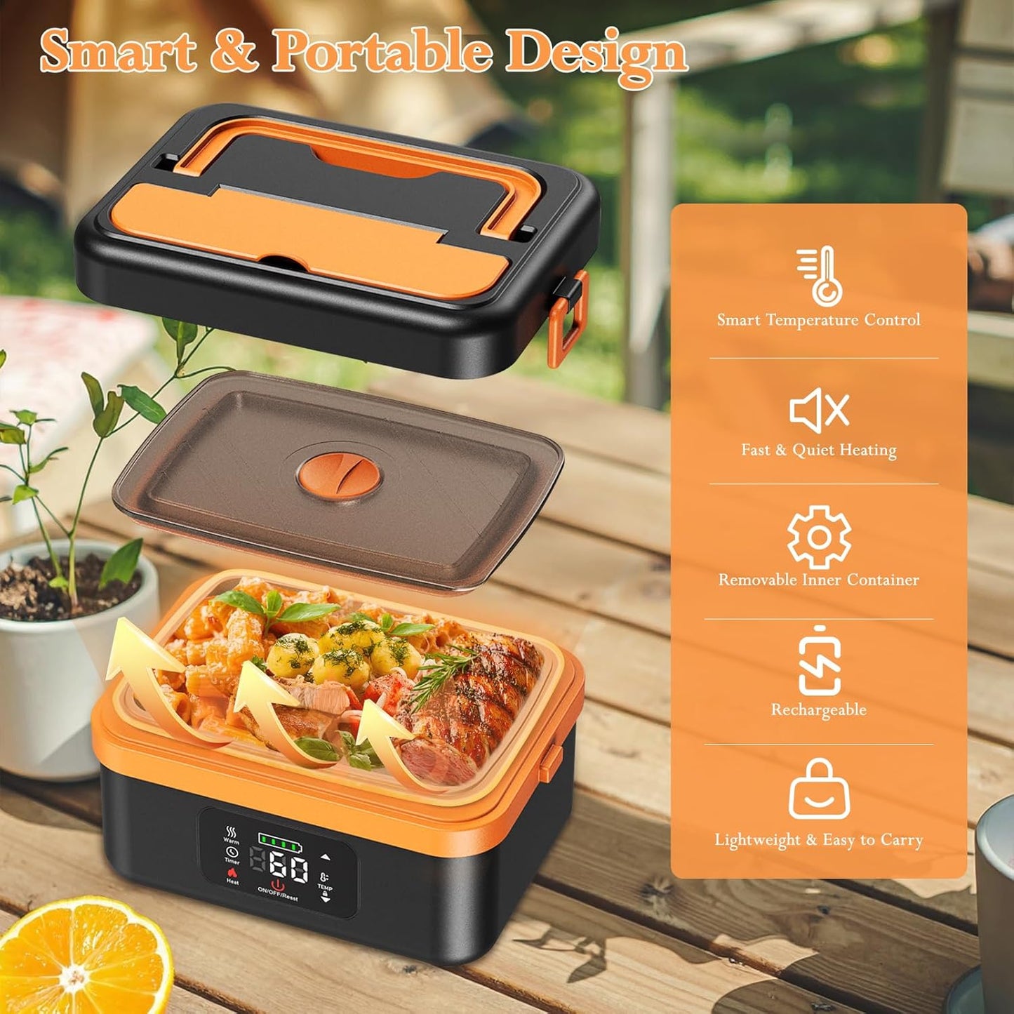 Electric Heating Lunch Box 1L