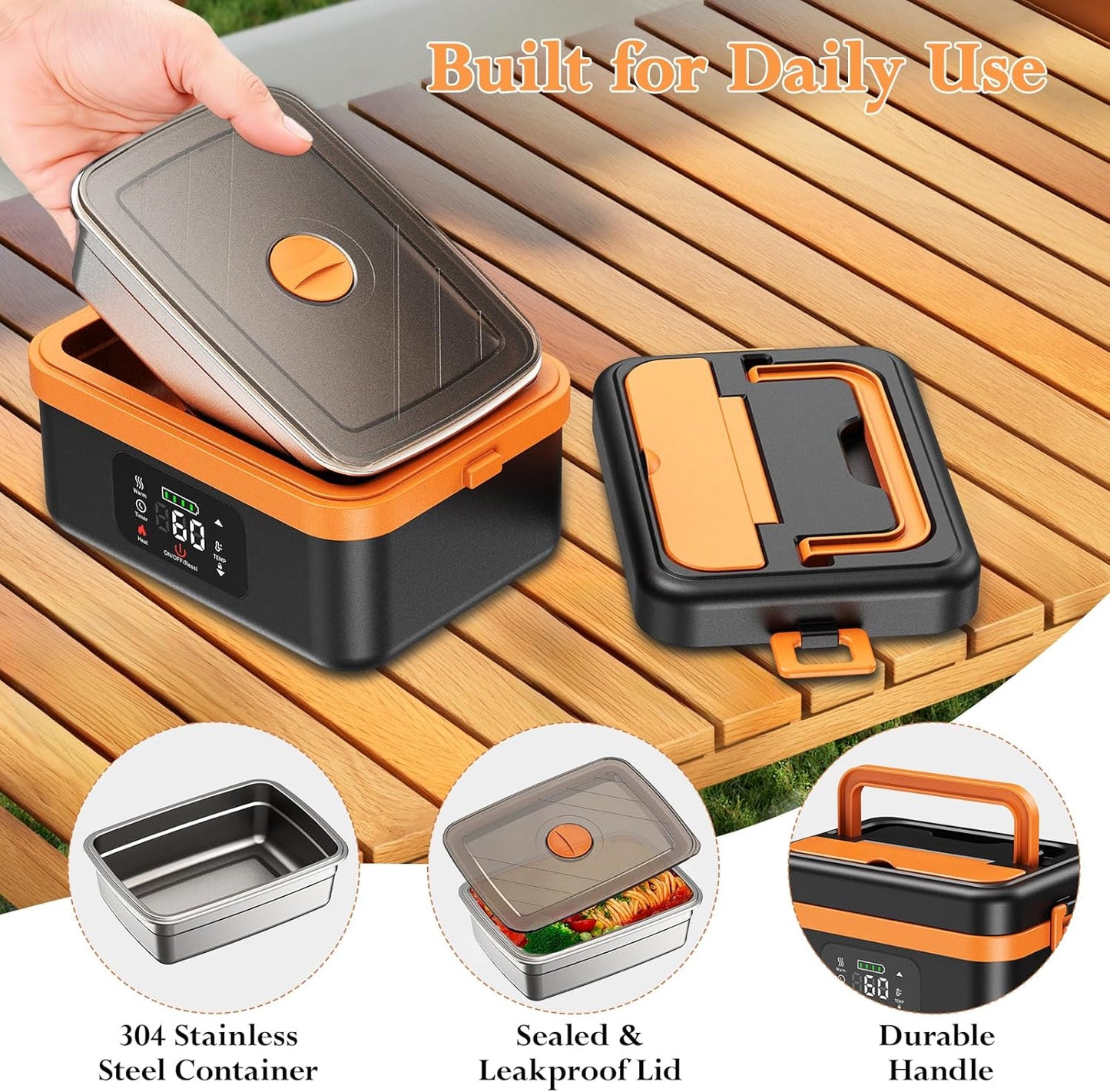 Electric Heating Lunch Box 1L
