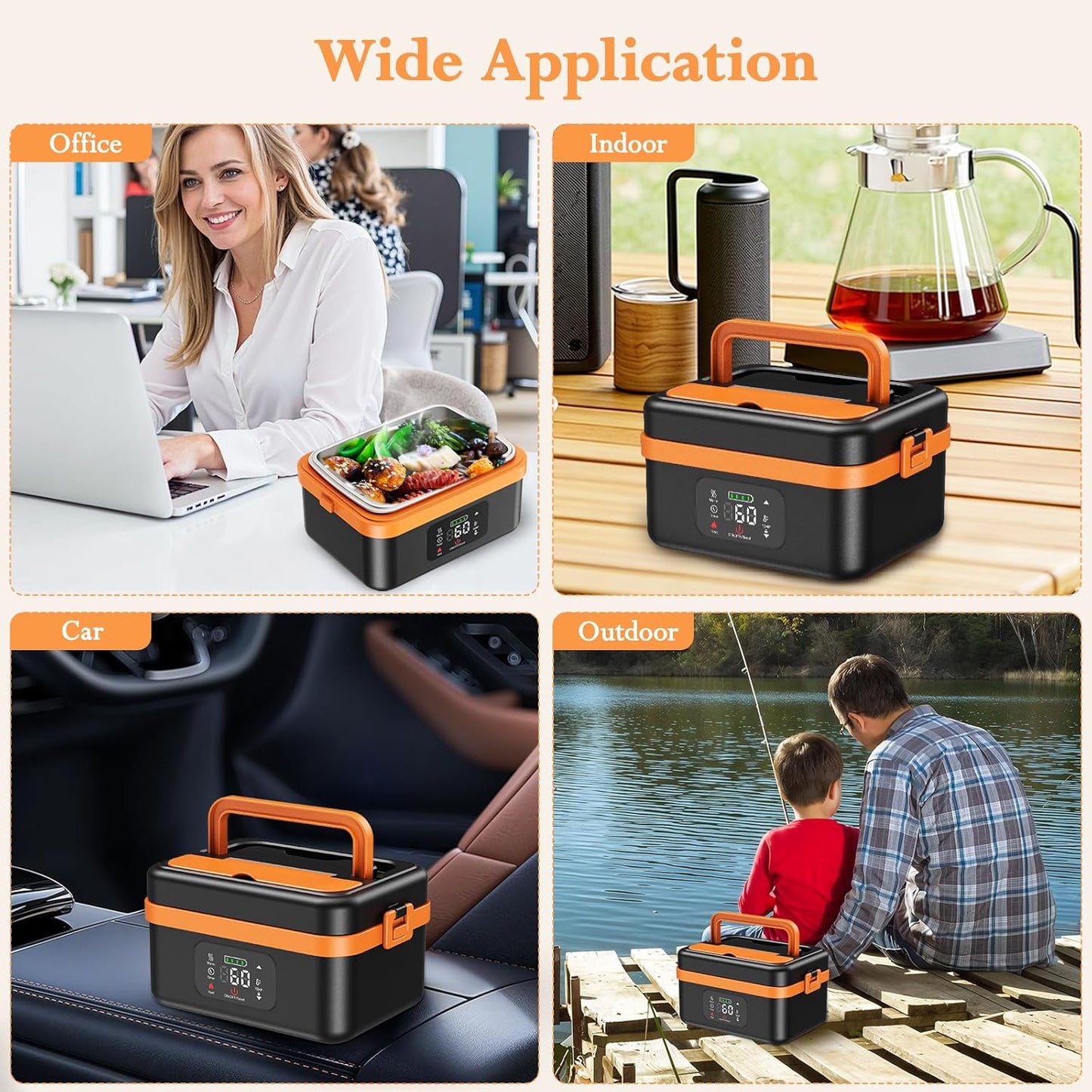 Electric Heating Lunch Box 1L