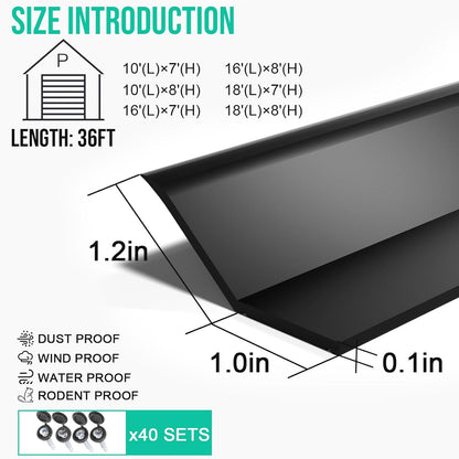 Garage Door Seal Top and Sides 11M
