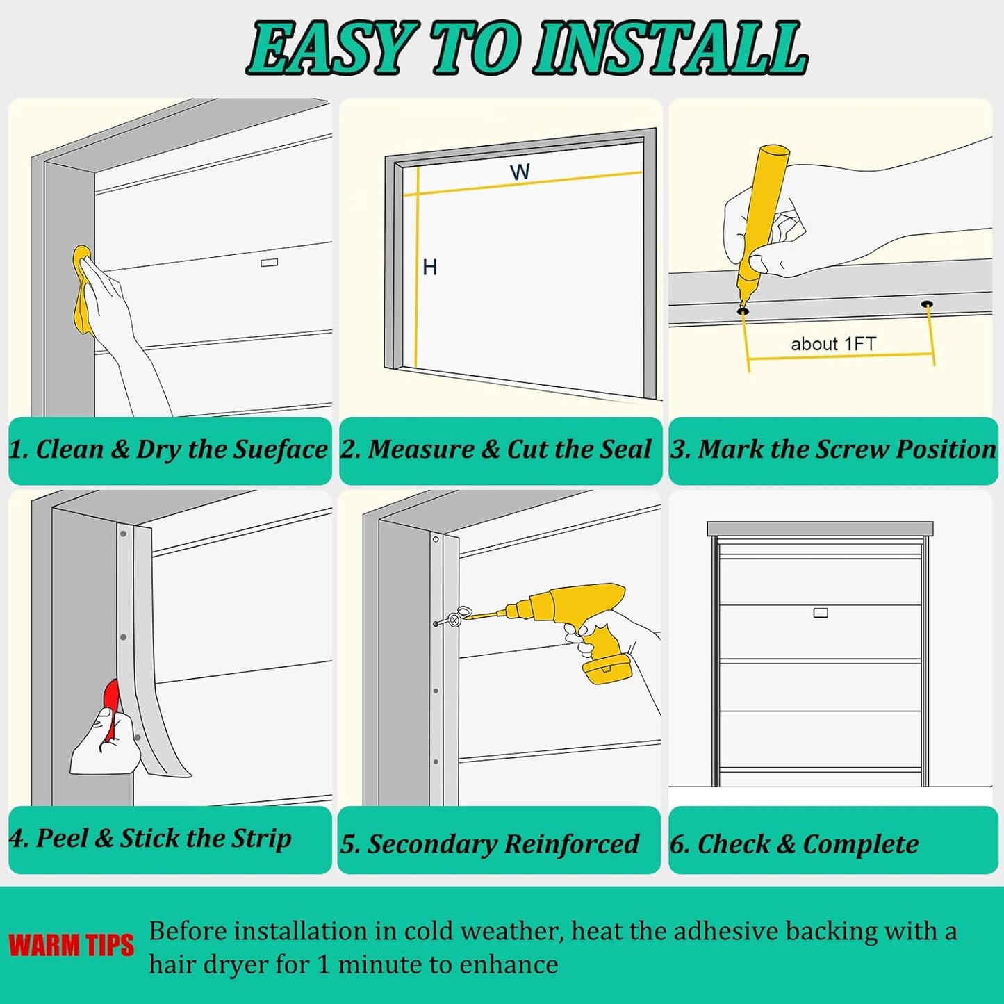 Garage Door Seal Top and Sides 11M