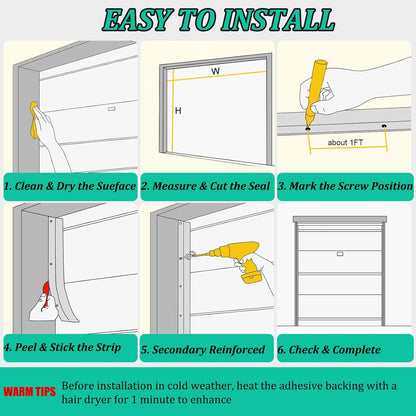 Garage Door Seal Top and Sides 11M
