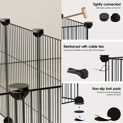 DIY Pet Playpen Metal Fence 20 Panels