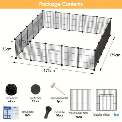 DIY Pet Playpen Metal Fence 20 Panels