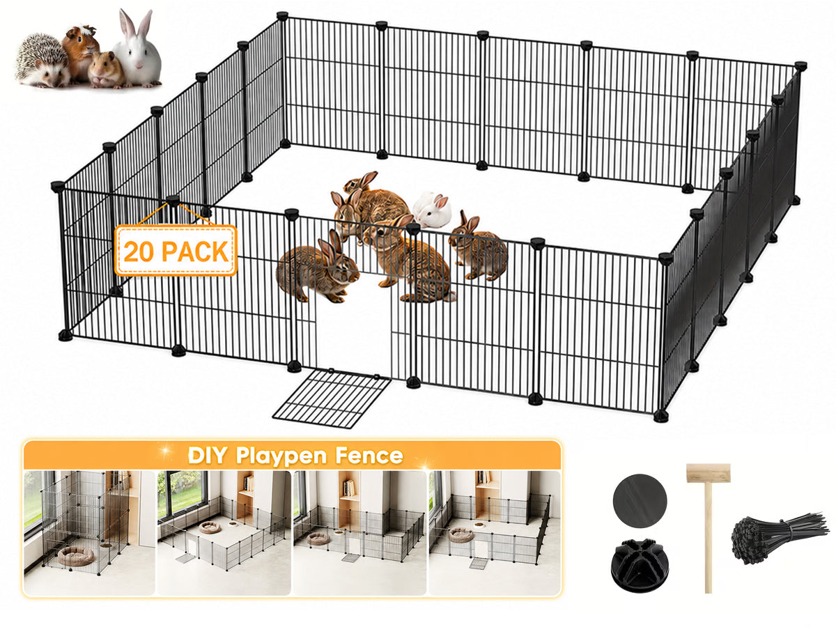 DIY Pet Playpen Metal Fence 20 Panels