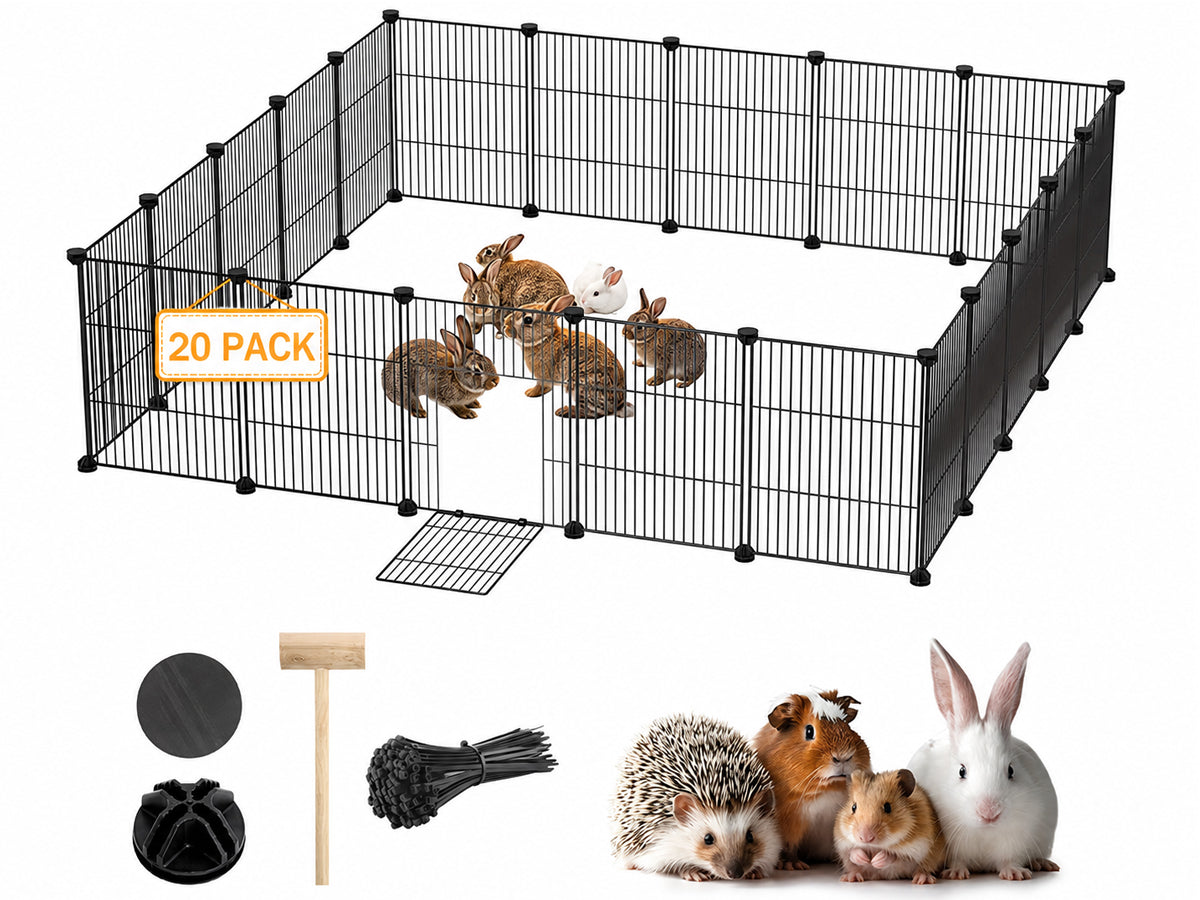 DIY Pet Playpen Metal Fence 20 Panels