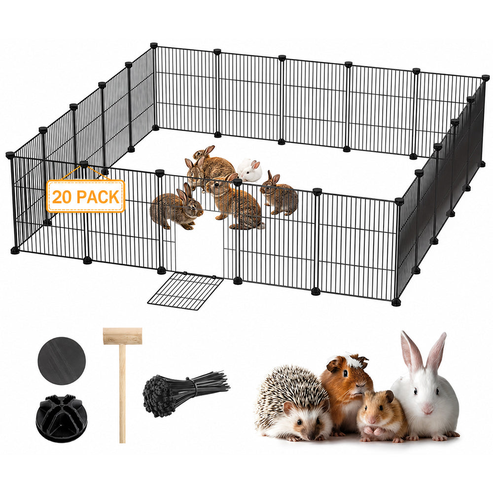 DIY Pet Playpen Metal Fence 20 Panels