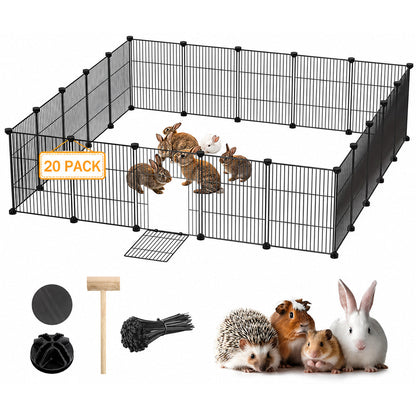 DIY Pet Playpen Metal Fence 20 Panels
