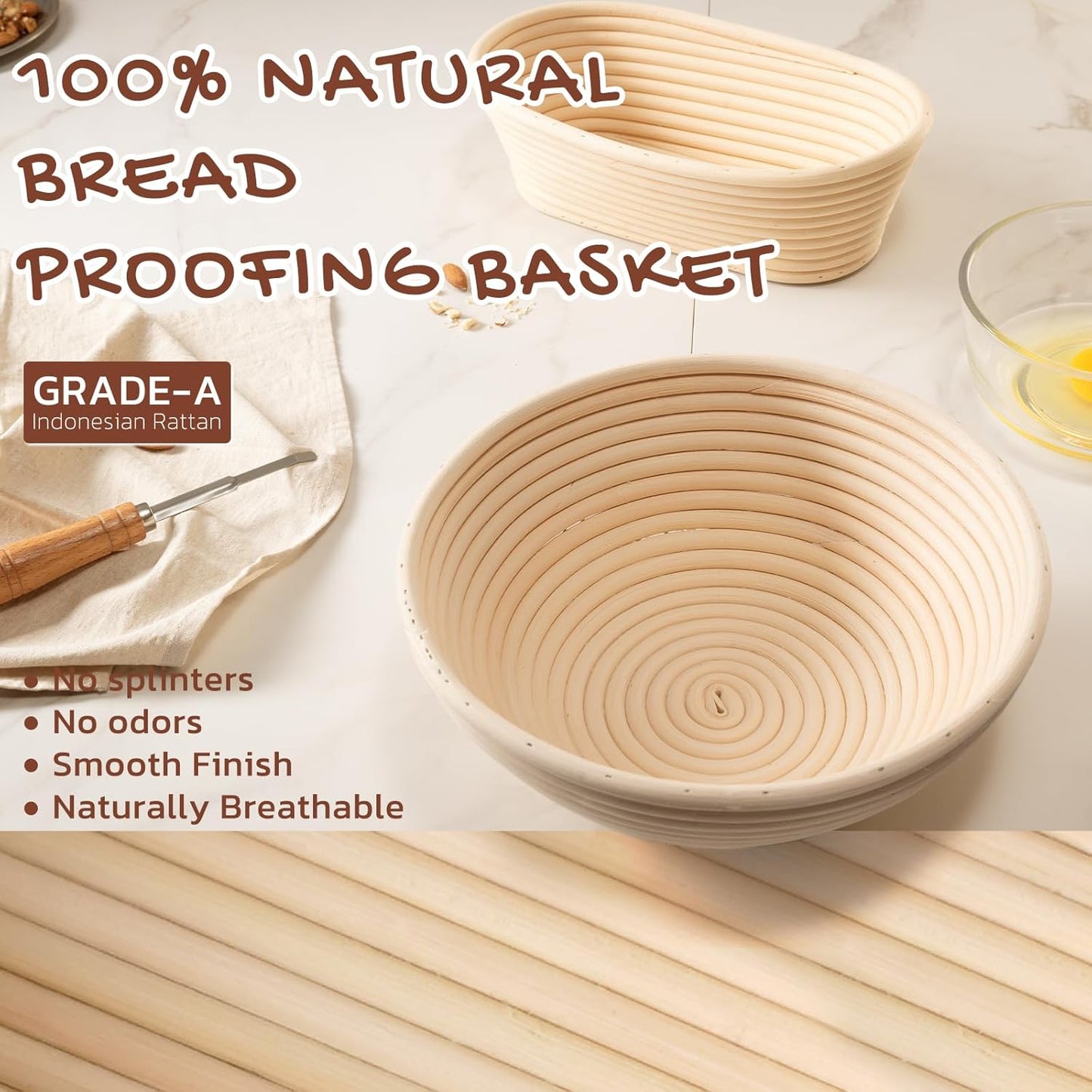 Bread Proofing Basket Set