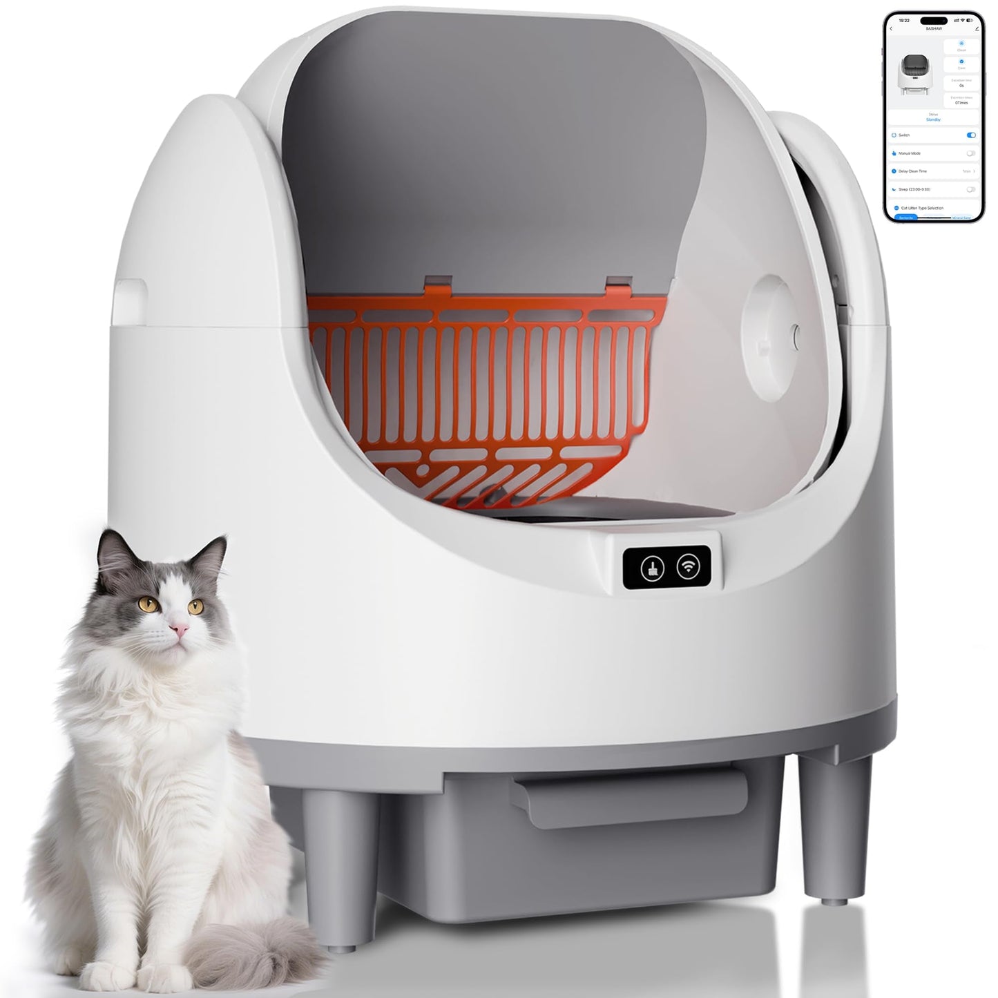 Automatic Cat Litter Box Self Cleaning