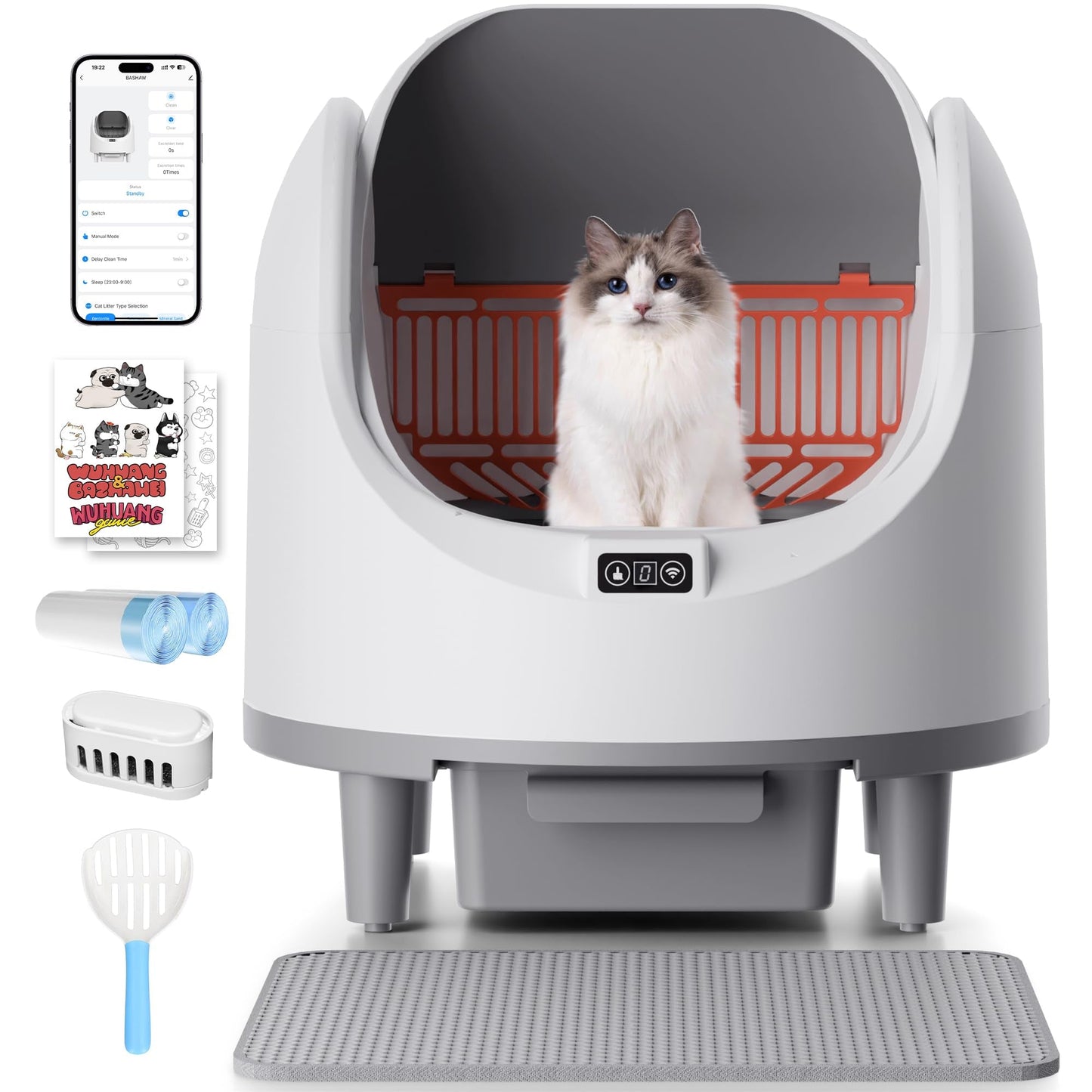 Automatic Cat Litter Box Self Cleaning