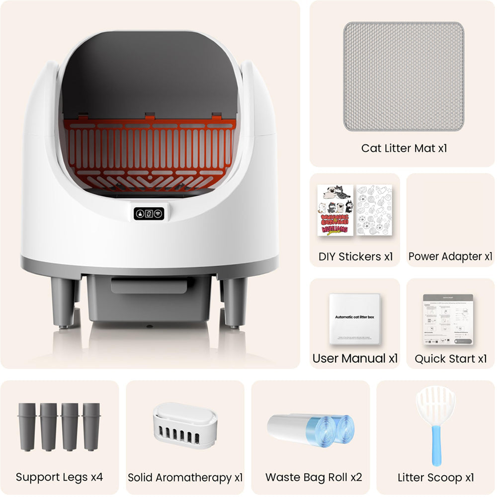 Automatic Cat Litter Box Self Cleaning