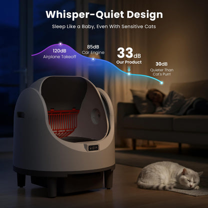 Automatic Cat Litter Box Self Cleaning