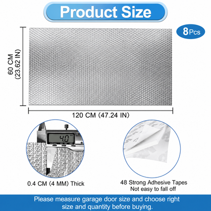 Garage Door Insulation Panel DIY Kit