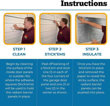 Garage Door Insulation Panel DIY Kit