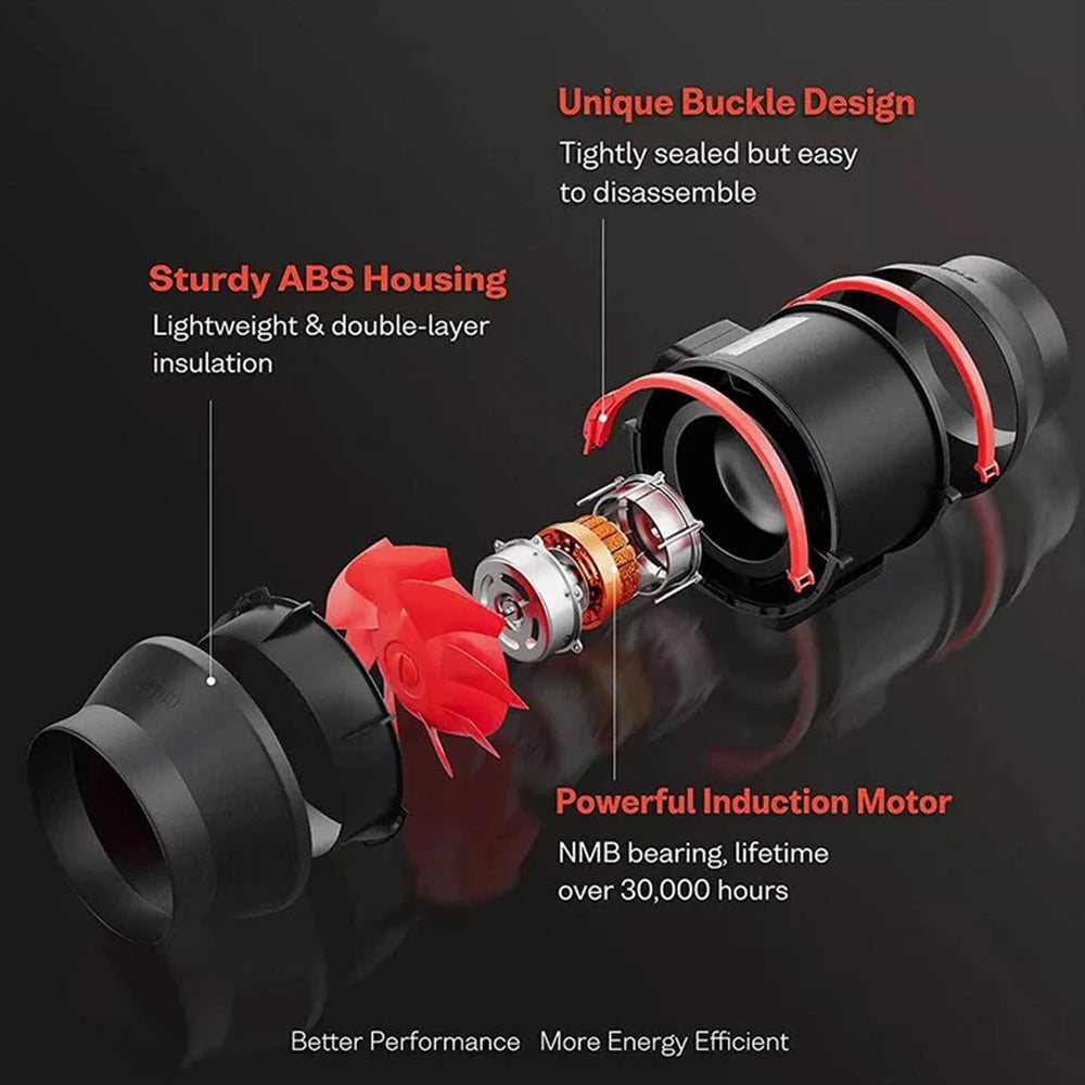 8 inch inline Duct Fan with Controller