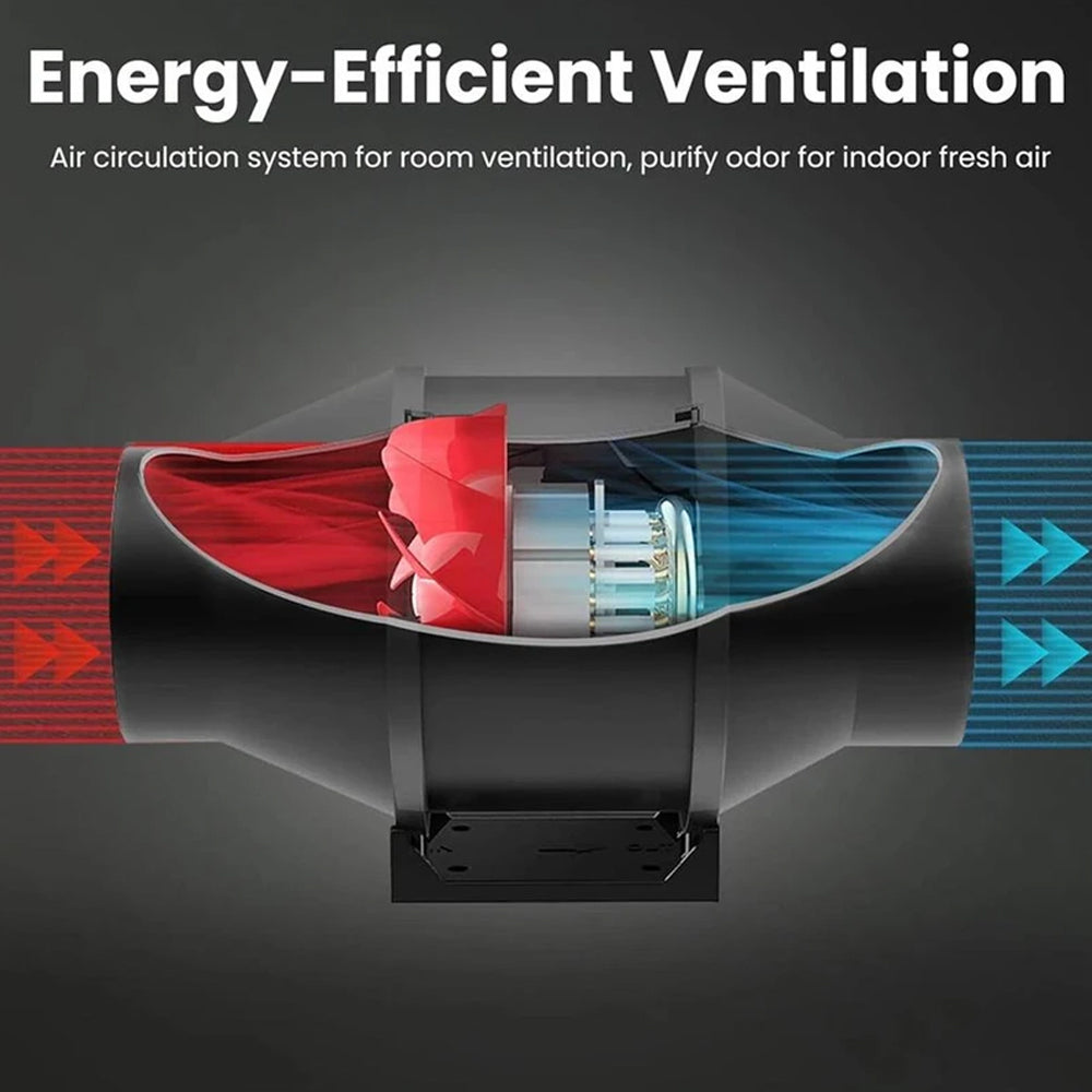 8 inch inline Duct Fan with Controller