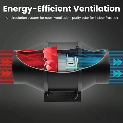 8 inch inline Duct Fan with Controller