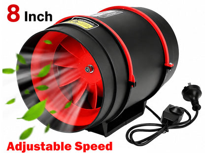 8 inch inline Duct Fan with Controller