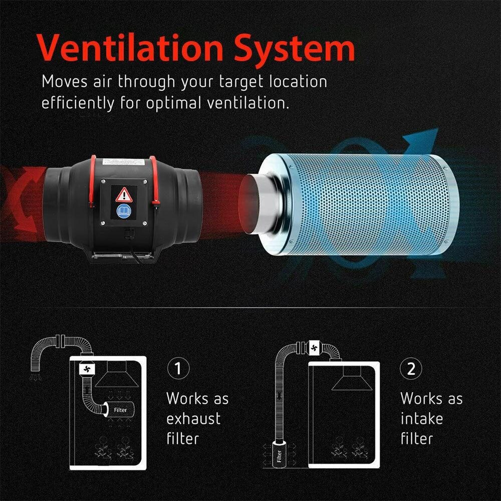 4 inch inline Duct Fan with Controller
