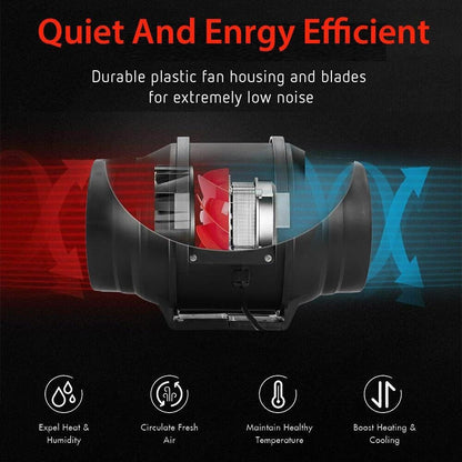 4 inch inline Duct Fan with Controller