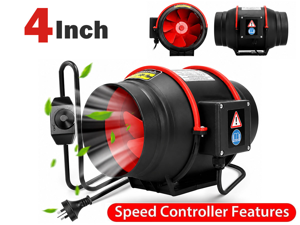 4 inch inline Duct Fan with Controller