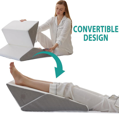 3 Piece Wedge Memory Foam Pillow