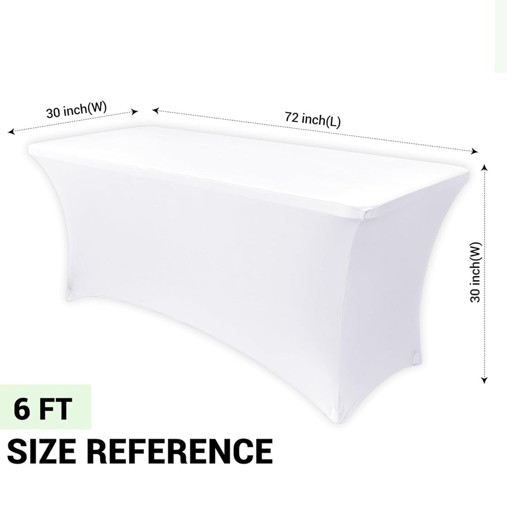 6ft Stretch Spandex Table Cover (2 Pcs)