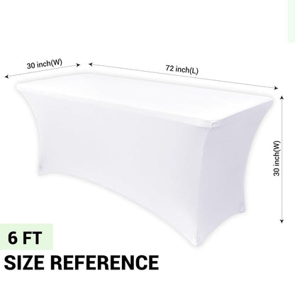 6ft Stretch Spandex Table Cover (2 Pcs)