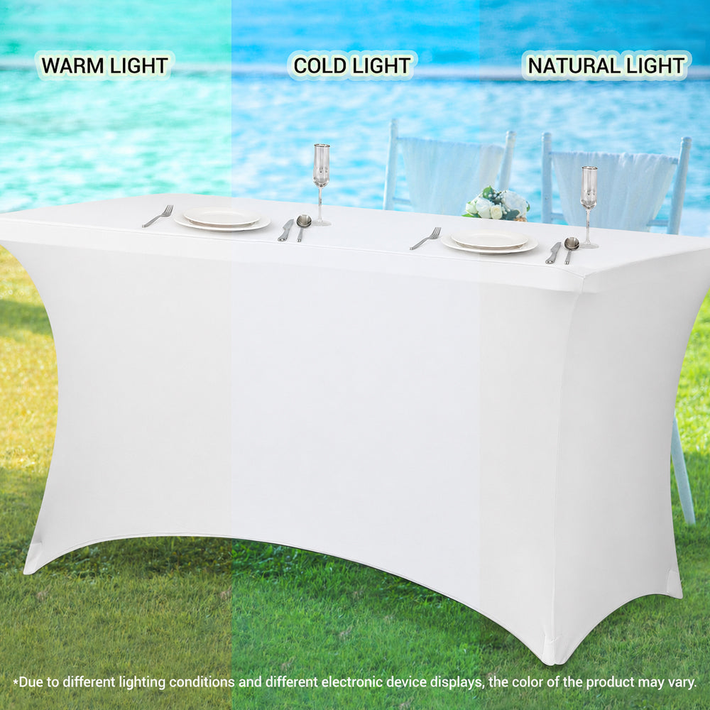 6ft Stretch Spandex Table Cover (2 Pcs)