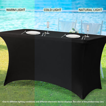 6ft Stretch Spandex Table Cover (2 Pcs)