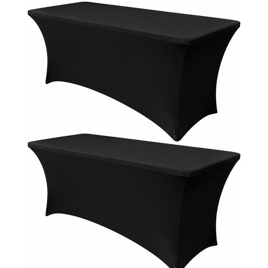6ft Stretch Spandex Table Cover (2 Pcs)