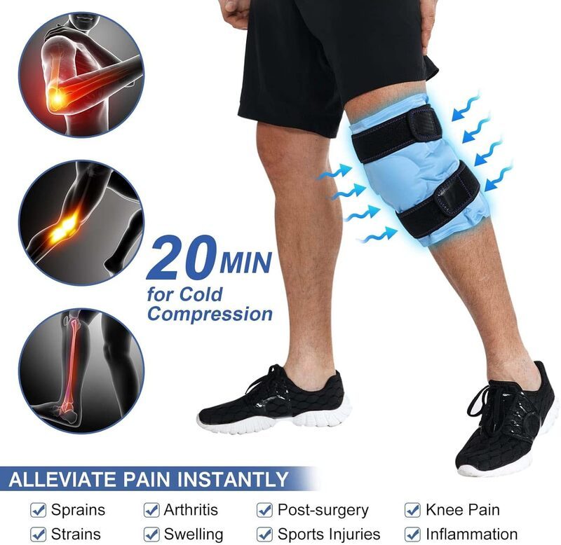 Ice Pack for Knee Cold & Hot Reusable gel ice pack