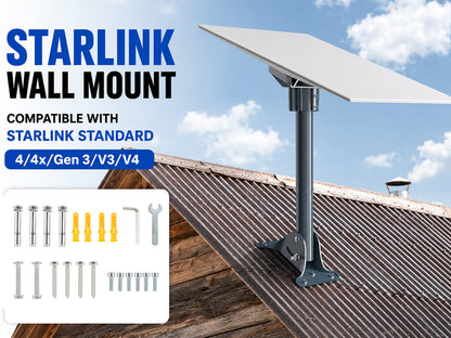 Starlink Gen 3 Mount, 360 Rotatable Roof & Wall Mount for V3 Starlink