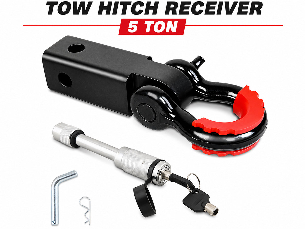 Hitch Receiver Bonus Bow Shackle Tow Bar Recovery Receiver