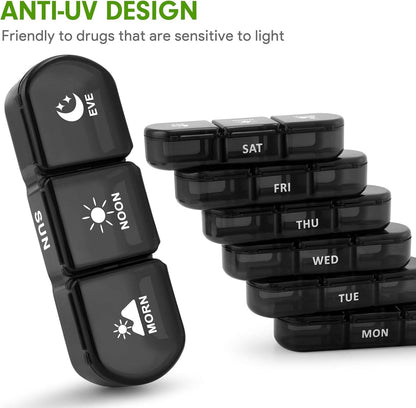7 Day Medicine Organizer Weekly Pill Box