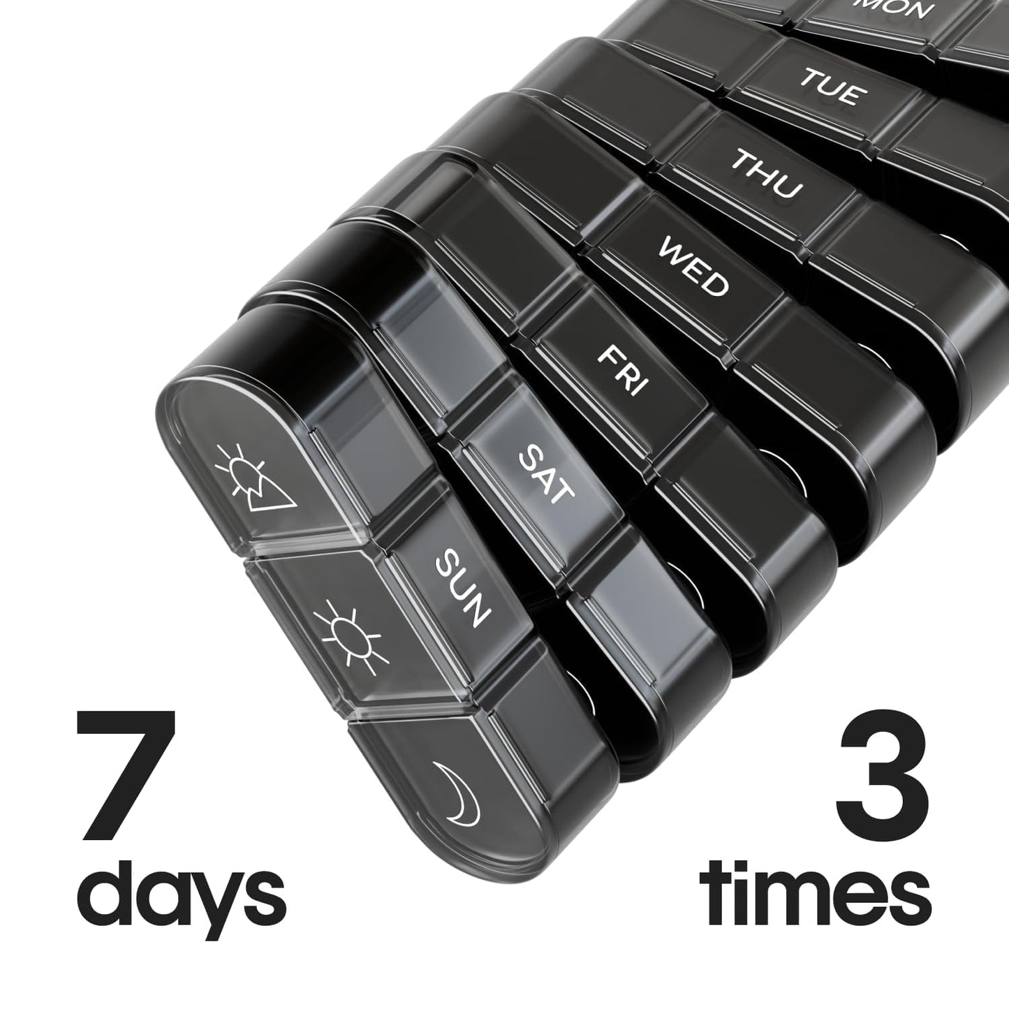 7 Day Medicine Organizer Weekly Pill Box
