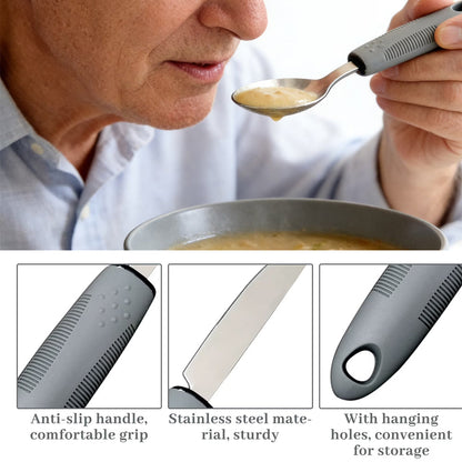 Adaptive Utensils 4pcs Set for Hand Tremors, Elderly, Arthritis, Arkinsons