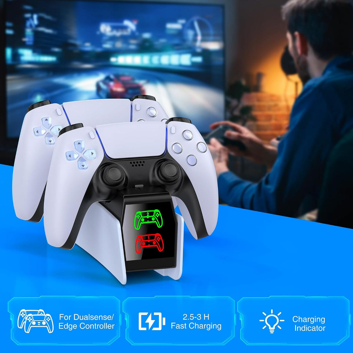 Dual Controller Charging Station for PS5