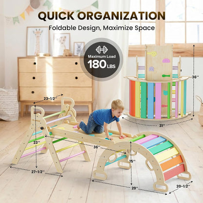 Pikler Triangle Set Wooden